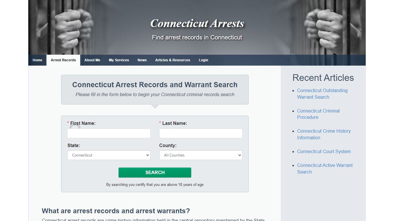 Connecticut Arrest Records and Warrants Search - Connecticut Arrests